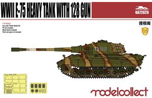  Germany WWII E-75 Heavy Tank with 128 gun, modelcollect UA72029